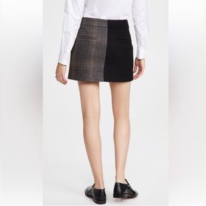 Tibi wool block skirt
